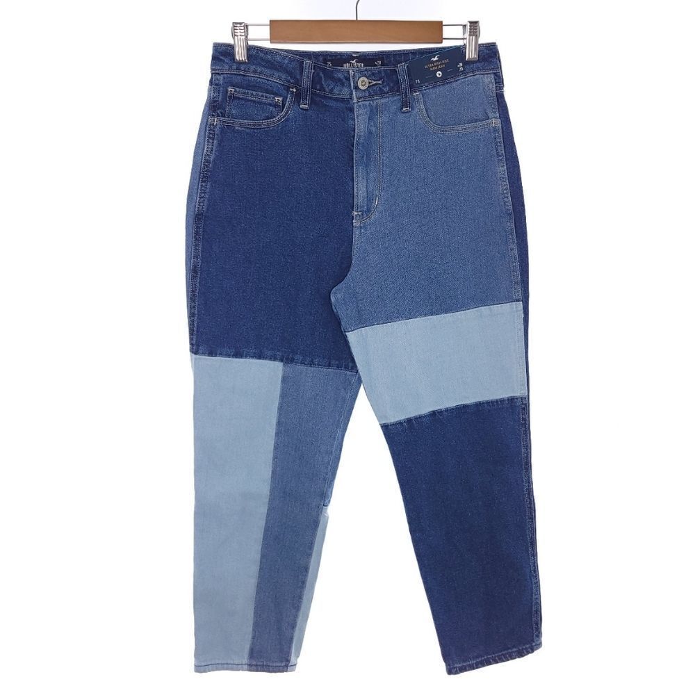 Hollister Ultra High-Rise Mom Jeans Vintage Stretch Size 7S W28 L25